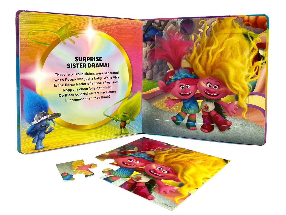 DreamWorks Trolls Band Together My First Puzzle Book - Jigsaw Puzzles for kids, 10-page board book, 5 puzzles to enjoy Phidal