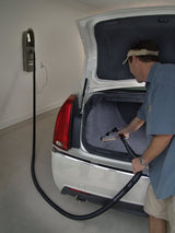 GarageVac GH120-E Black Wall Mounted Garage Vacuum with Accessory InterVac Design