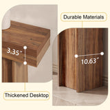 55Inch Farmhouse Console Table,Wooden Rectangular Sofa Table Behind The Couch,Entryway Console Table with Storage for Living Room, Hallway,Entrance (Light Brown) Tarnorci