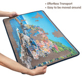 Tektalk Jigsaw Puzzle Board Portable Puzzle Mat with Puzzle Dustproof Cover for Puzzle Storage Puzzle Saver, Non-Slip Surface, Up to 1000 Pieces (Gray) Tektalk