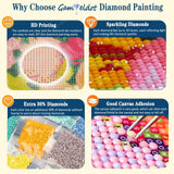 Gamteldot Diamond Art Kits for Adults Beginners - 12x12 Inch 5D Full Drill Gold Tree of Life Diamond Painting,DIY Diamond Dots Craft Kit with Gem Tools,Elegant Home Wall Decor Gift Gamteldot