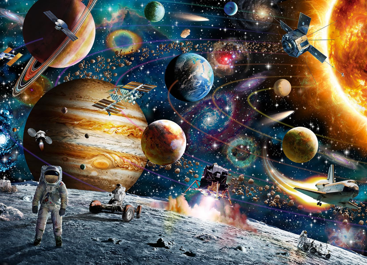 Ravensburger Outer Space 60 Piece Jigsaw Puzzle for Kids | Unique Piece Design | Premium Quality Material | Educational and Fun Toy | FSC Certified