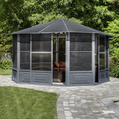 Gazebo Penguin Florence - Solarium 12x12 Metal Roof - WoodArtSupply