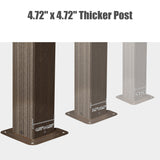 10' x 12' Hardtop Gazebo Outdoor Aluminum Gazebos Grill with Galvanized Steel Double Canopy for Patios Deck Backyard,Curtains&Netting by domi outdoor living domi outdoor living