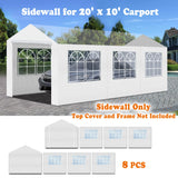 Strong Camel 10 x 20-Feet Carport Replacement Top Canopy Side Wall for Tent Top Garage Carport Shelter (Frame is not Included) (Side Wall) Strong Camel