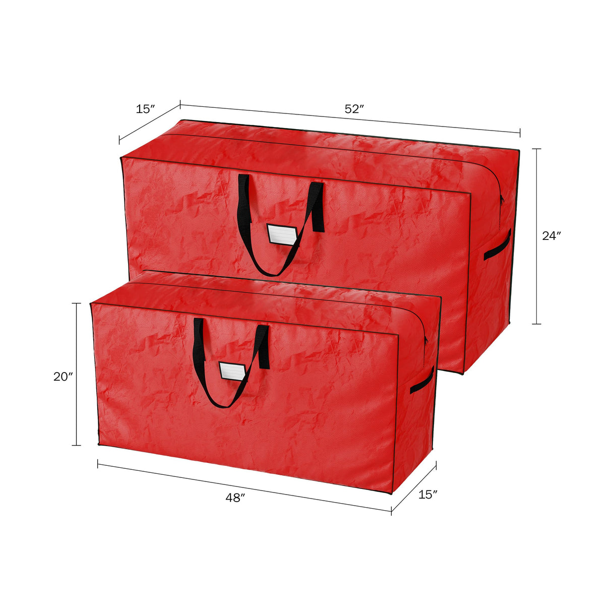 Christmas Tree Storage Bags-Set of 2-For 7.5-16 Ft Artificial Trees-Protect Holiday Decora Elf Stor