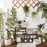 Shoe Rack Bench Shoe Storage Organizer with Seat, 5-Tier Industrial Free Standing Shoe Rack for Entryway, Narrow Shoe Rack Organizer Shelves for High Heels, Entryways, Hallways, Closets,Brown Katrawu