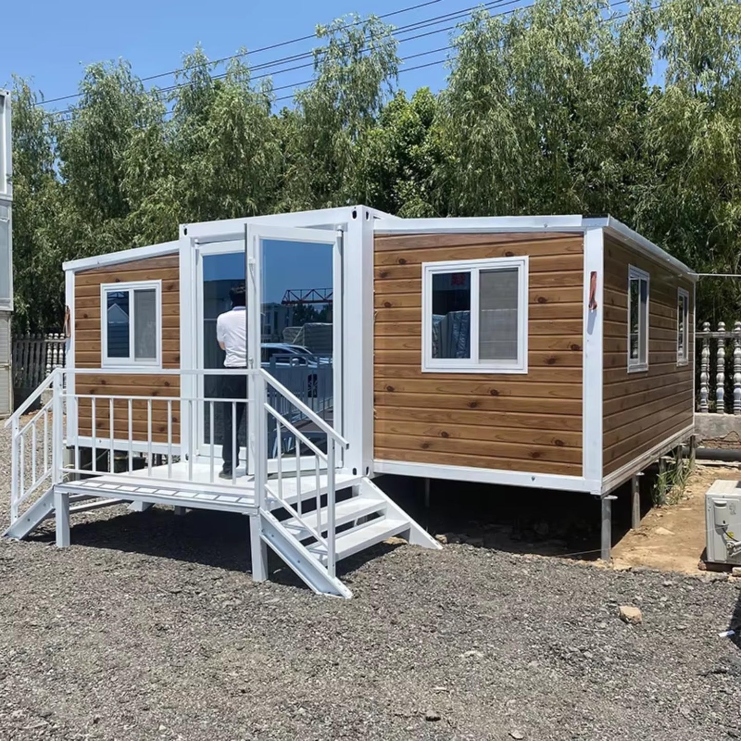 Mobile Container Homes Prefab Container House Apartment Expandable Hotel Office 40ft 30ft 20ft 15ft 10ft with Bedroom Bath Living & Kitchen - WoodArtSupply