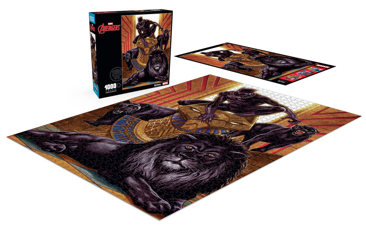 Buffalo Games - Marvel - Black Panther (Vol. 6) #1 Variant - 1000 Piece Jigsaw Puzzle for Adults -Challenging Puzzle Perfect for Game Nights - Finished Size is 26.75 x 19.75 Buffalo Games