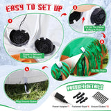 12FT Christmas Inflatable Nativity Scene: Large Outdoor Christmas Decorations, Built-in 15 LED Lights, Blow Up Jesus Nativity Set Decor, Inflatables for Party Lawn Garden Yard (12FT X 6.5FT X 9FT) Toiyjofe