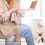 Embroidery Hoop Stand, 360° Adjustable Sitting Cross Stitch Stand, Easy to Use Wooden Embroidery Hoop Holder, Cross Stitch Stand for Art Craft Sewing Projects guofa