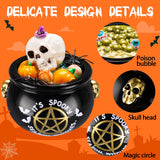 LET’S Resin Witch Cauldron Resin Mold, Halloween Resin Molds, 3D Jar Resin Molds Silicone 4.7'' Width, Large Jar Molds for Epoxy Resin Casting Craft, Storage Box,Candy Container,Candle Holder LET'S RESIN