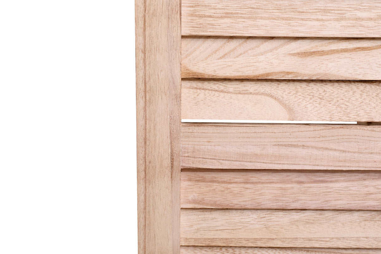 HFYee 4 Panel Solid Wood Folding Room Divider Privacy Screen Partition Room Dividers Folding Divider for Room Separation Freestanding Room Screen Divider, Natural HFYee