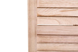 HFYee 4 Panel Solid Wood Folding Room Divider Privacy Screen Partition Room Dividers Folding Divider for Room Separation Freestanding Room Screen Divider, Natural HFYee