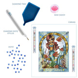 DIAMOND DOTZ Sagittarius Astrology Diamond Painting Kits for Adults - Diamond Art Kits a Relaxing Creative Craft Kit with Dotz Gems 15.8"x11.8" DIAMOND DOTZ