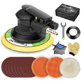 Autolcok 6 Inches Air Random Orbital Sander, Pneumatic Palm Car Sanders For Wood Polisher Metal,And Auto Body Work, Da Sanders, Dual-action Sander Autolock