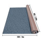 Happybuy 6 ft x 13 ft Grey Marine Carpet for Boats Waterproof - 0.18" Thick Indoor Outdoor Rug Carpet Roll for Home Patio Porch Deck Happybuy