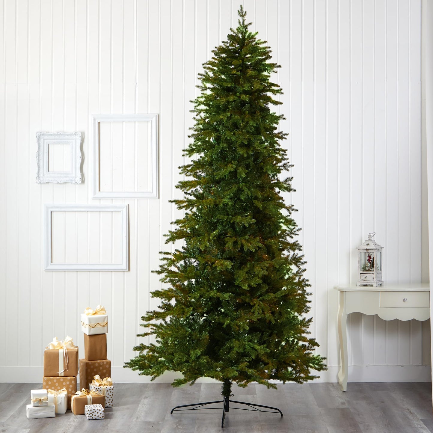 Nearly Natural 10ft. Belgium Fir Natural-Look Artificial Christmas Tree with 3514 Bendable Branches