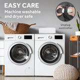 Sunbeam Restful Quilted Electric Heated Mattress Pad King Size, 76" x 80", Upgraded Memory Controller with 12 Heat Settings, 12-Hour Selectable Auto Shut-Off, Fast Heating, Machine Washable Sunbeam