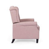 Christopher Knight Home Sarah Fabric Recliner, Light Blush, Dark Brown Christopher Knight Home