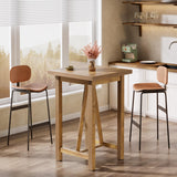 Tribesigns Bar Table, 39.4" Tall Counter Height Pub Table for Cocktail Coffee Bistro, Farmhouse Square High Top Desk for Living Room, Dining Room, Kitchen, Small Space Tribesigns