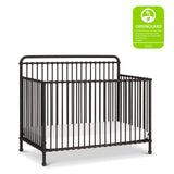 Namesake Winston 4-in-1 Convertible Metal Crib in Vintage Iron, Greenguard Gold Certified NAMESAKE