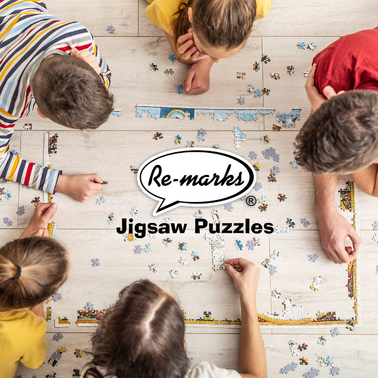 Re-marks Space Collage Puzzle, 1,000-Piece Jigsaw Puzzle for All Ages Re-Marks
