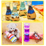 Guuozzli 36 PCS Art Sand Kit, DIY Scenic Sand Painting & Wedding Decoration Bottles Guuozzli