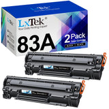 LxTek Compatible Toner Cartridge 83A Replacement for HP 83A CF283A Compatible with Laserjet Pro MFP M125nw M201dw M225dw M201n M125a M127fn M127fw, 2 Black LxTek