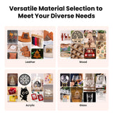 AlgoLaser Laser Engraver DIY KIT MK2 10000mW, Laser Cutter with 3.5" Touch Screen and AlgoOS, High Precision Laser Engraving Machine for Wood and Metal Acrylic Glass Leather, Laser Class 1 AlgoLaser