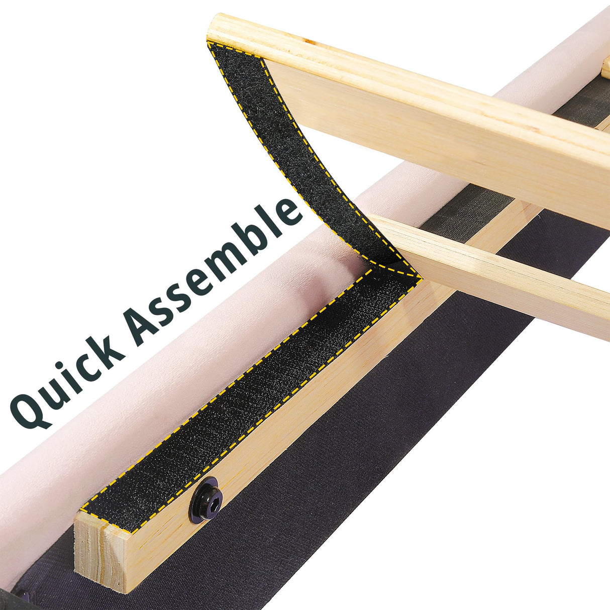 LIKIMIO Pink Floating Bed Frame King with Cat Ear Headboard and LED Lights LIKIMIO