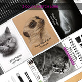 HIFORNY 58 PCS Drawing Kit Sketching Pencil Set,Sketch Pencils Art Supplies with 3-Color Sketchbook,Graphite,Charcoal,Blending Tools,Drawing Pencils for Adults Artists HIFORNY