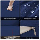 Yokayoay Patio Couch with High Back, 75" 3 Seats Outdoor Sofa, All Weather PE Wicker Couch with Waterproof Cushion for Porch, Backyard, Balcony, Deck Yokayoay