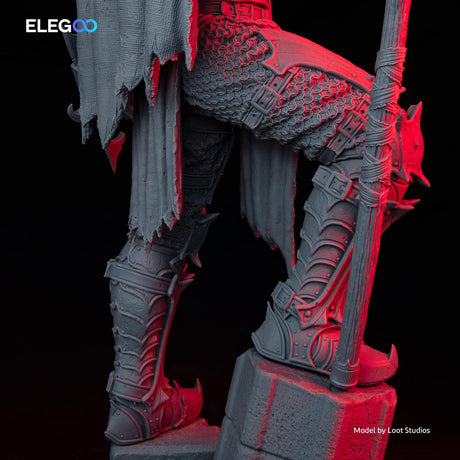 ELEGOO Upgraded 8K Standard Photopolymer 3D Printer Resin 405nm UV-Curing Resin Best for 8K/12K/14K Saturn MSLA DLP LCD 3D Printing Space Grey 1000G ELEGOO