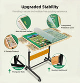 ALL4JIG 1500 Pieces Puzzle Table with Legs and Wheels, Wooden Jigsaw Puzzle Table with 4 Drawers & Cover, Upgraded Stability & Optimized Lightweight Design, Puzzles for Adults ALL4JIG