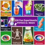 UNGLINGA 150 Experiments Science Kits for Kids Boys Girls, S.T.E.M Kit Toys Gifts Ideas Birthday Christmas, Chemistry Break Geodes, Volcano, Physics Educational Activities Project UNGLINGA