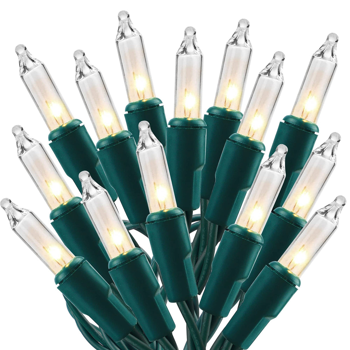 Christmas Lights, 150 Count 29 FT Christmas Mini String Lights, Green Wire Fairy Light, 120V UL Certified Connectable Xmas Tree Light for Patio, Holiday, Party, Outdoor Indoor Decoration, Warm White LJLNION