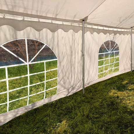 Quictent 20x40 Fire Retardant Pole Party Tents Heavy Duty PVC Vinly Pole Tent Wedding Party Canopy with Carry Bags Quictent