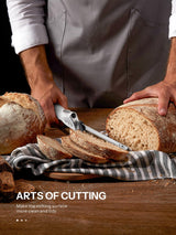 Reemix Electric Knife, Z3042 Electric Knife Set for Carving Meats, Poultry, Bread, Crafting Foam & More, 2 Blades for Meats & Bread, Fork Included (White) Reemix