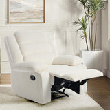 Recliner Chair Corduroy Recliners Sofa with Armrests & Backrest for Living Room, Bedroom, Nursery Push Back Armchair for Adults (Beige, Set of 1) DREAMSIDEA