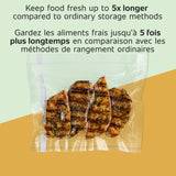 FoodSaver Custom Length Vacuum Sealer Bags Multipack, 5 Count Rolls for Airtight Food Storage and Sous Vide - Compatible with FoodSaver, 8 (2 Pack) and 11 (3 Pack) FOODSAVER