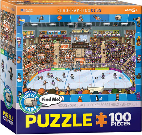 EuroGraphics Hockey Spot & Find 100 Piece Puzzle EuroGraphics