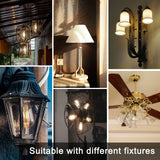 TJOY 12 Pack Vintage 8W ST58 LED Edison Light Bulbs, Dimmable, 60W Equivalent, 800Lumens, 2700K Warm White, E26 Base LED Filament Bulb, CRI80+, Antique Glass Style for Home, Bedroom, Office, Farmhouse TJOY