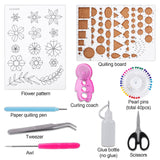 UCEC Paper Quilling Kit with 35 Colors 700 Strips Paper Quilling Supplies Kits for Adults Beginner with 9 Paper Arts and Craft Tools Card Design Making DIY Craft (Width 5MM) UCEC