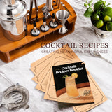 KITESSENSU Cocktail Shaker Set Bartender Kit with Stand | Bar Set Drink Mixer Set with All Essential Accessory Tools: Martini Shaker, Jigger, Strainer, Mixer Spoon, Muddler, Liquor Pourers |Silver KITESSENSU