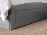 AFI, Warren Queen Platform Bed with Matching Footboard & Twin XL Trundle, Grey AFI