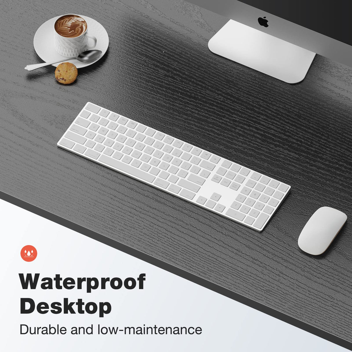 OLIXIS Computer Desk 63 Inch Home Office Work Study Writing Student Kids Bedroom Wood Simple 2 Person PC Table with Storage Bag & Headphone Hooks, Modern Black OLIXIS