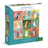 Good Puzzle Co. Dogs and Flowers Galison
