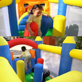 HuaKastro 20.5FT(L) Extended Inflatable Obstacle Course Bounce House for Kids Party Easter Event, with Various Obstacles: Tunnel, Crossing Wall, Jungle, Jumping Area, Climbing Wall and Slide HuaKastro
