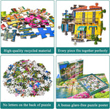 500 Piece Jigsaw Puzzle for Adults -Lake Como Scenery, Italy Jigsaw Puzzles 500 Pieces Puzzles for Adults-Finished Size 19.3" x 13.7" HUADADA